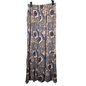 Easel Women Wide Leg Palazzo Pants Size Large Boho Flowy Pull On Hippie Festival